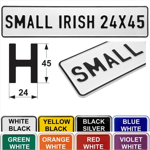 14 Font Style Novelty Pressed metal number plates replica car show any text name - Picture 10 of 28