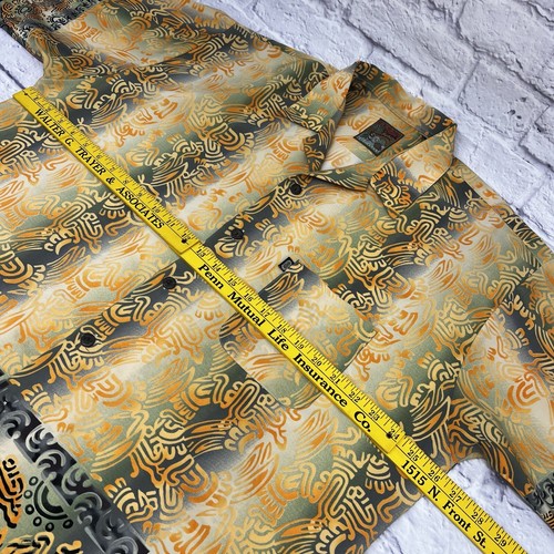 Pineapple Connection Hawaiihemd Herren XL gelb aztekisch 80er Korea Vintage » - Bild 6 von 7