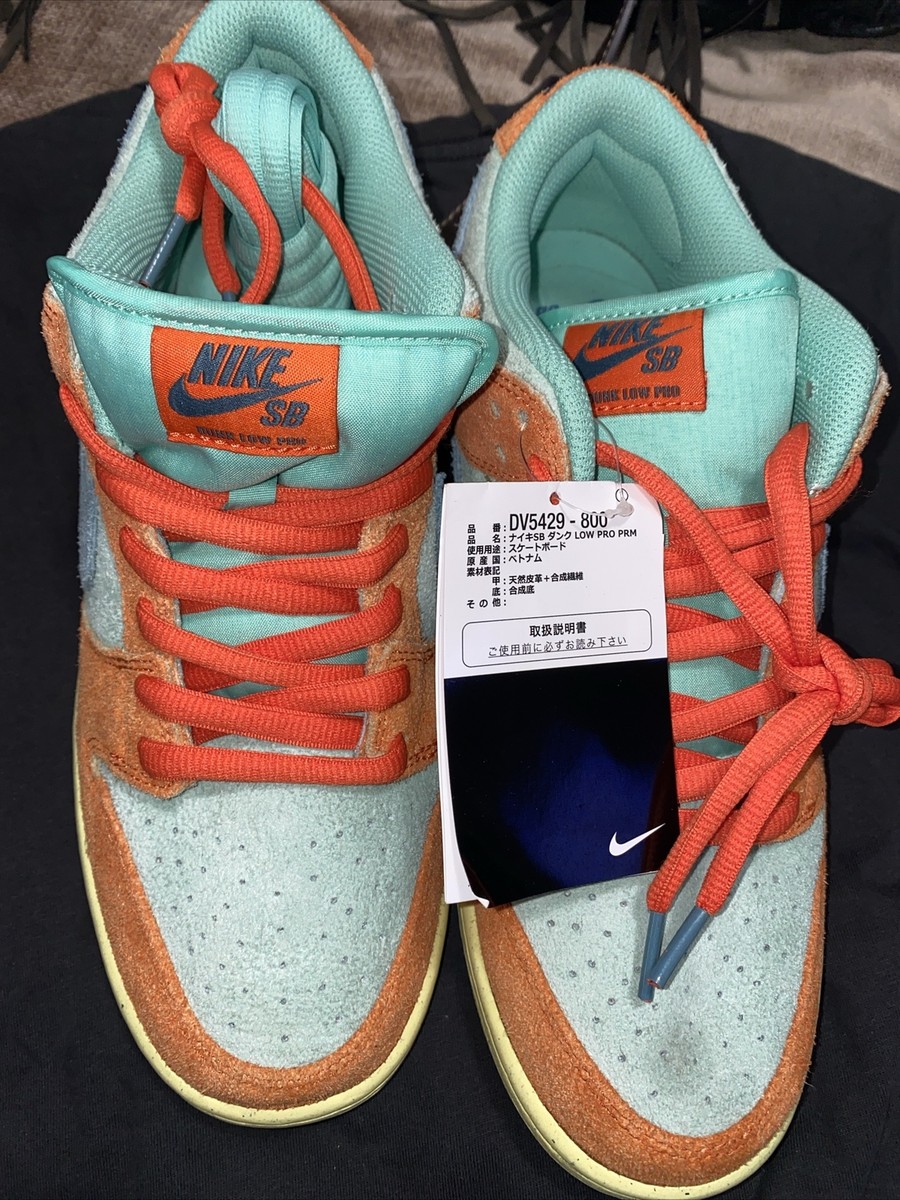 Nike SB Dunk Low Pro Orange Rise Size 10 Men Skateboard 