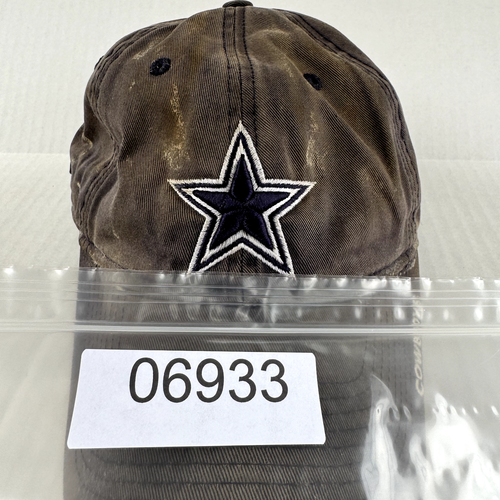 Dallas Cowboys Mütze Kappe Herren grau blau Riemen hinten Papa Plain Logo Reebok Destroyed - Bild 14 von 14
