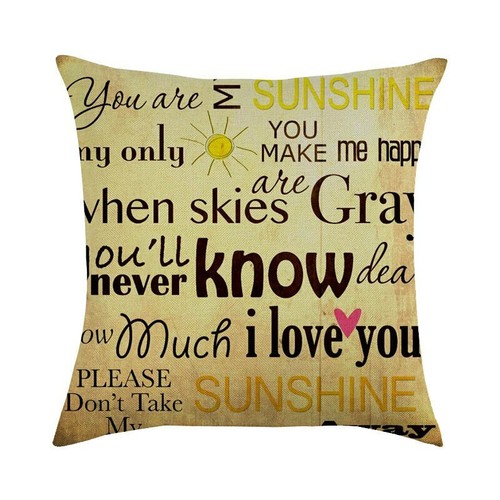 45cm*45cm sunshine Linen/cotton pillow cover sofa pillow case - Picture 12 of 13