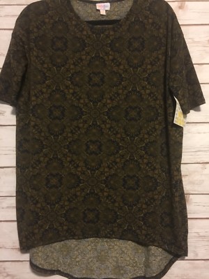 Haut LuLaRoe Irma 2XS – Rayures Géométriques Bleu Marine Et Sarcelle – Neuf Avec étiquettes