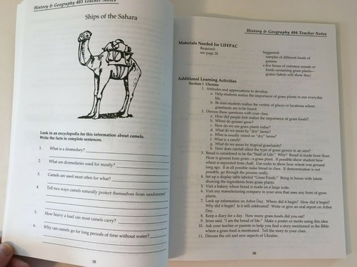 Alpha Omega LIFEPAC History & Geography Grade 4 Teacher's Guide 2014 Printing - Picture 8 of 12