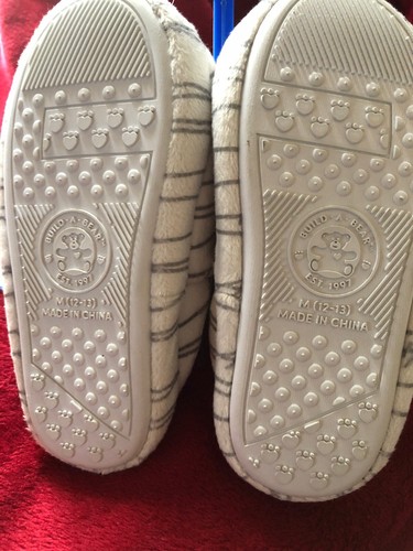 NWT Build A Bear workshop Mummy Slippers Child Kids Halloween Medium (12/13) - Picture 4 of 4