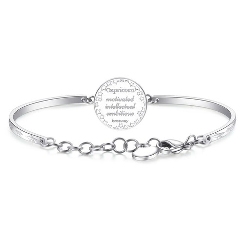 Brosway Womens Bracelet Steel Chakra Zodiac Sign Horoscope Blue Enamel - Picture 30 of 32