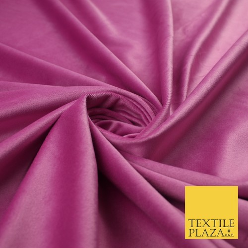 17 COLOURS - LUXURY Plush Plain Stretch Velvet Velour Fabric Material Craft 59" - Picture 32 of 53
