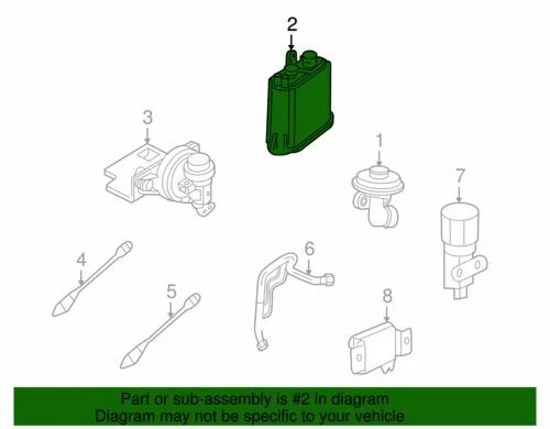 OEM NUEVO 97-07 Ford E150 E250 Vagón Vagón Estándar Bote de Vapor F75Z-9D653-AC Foto 2 de 2