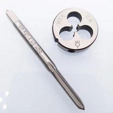 HSS M3.5 x 0.6mm Tap & M3.5 x 0.6mm Die Metric Thread Right Hand