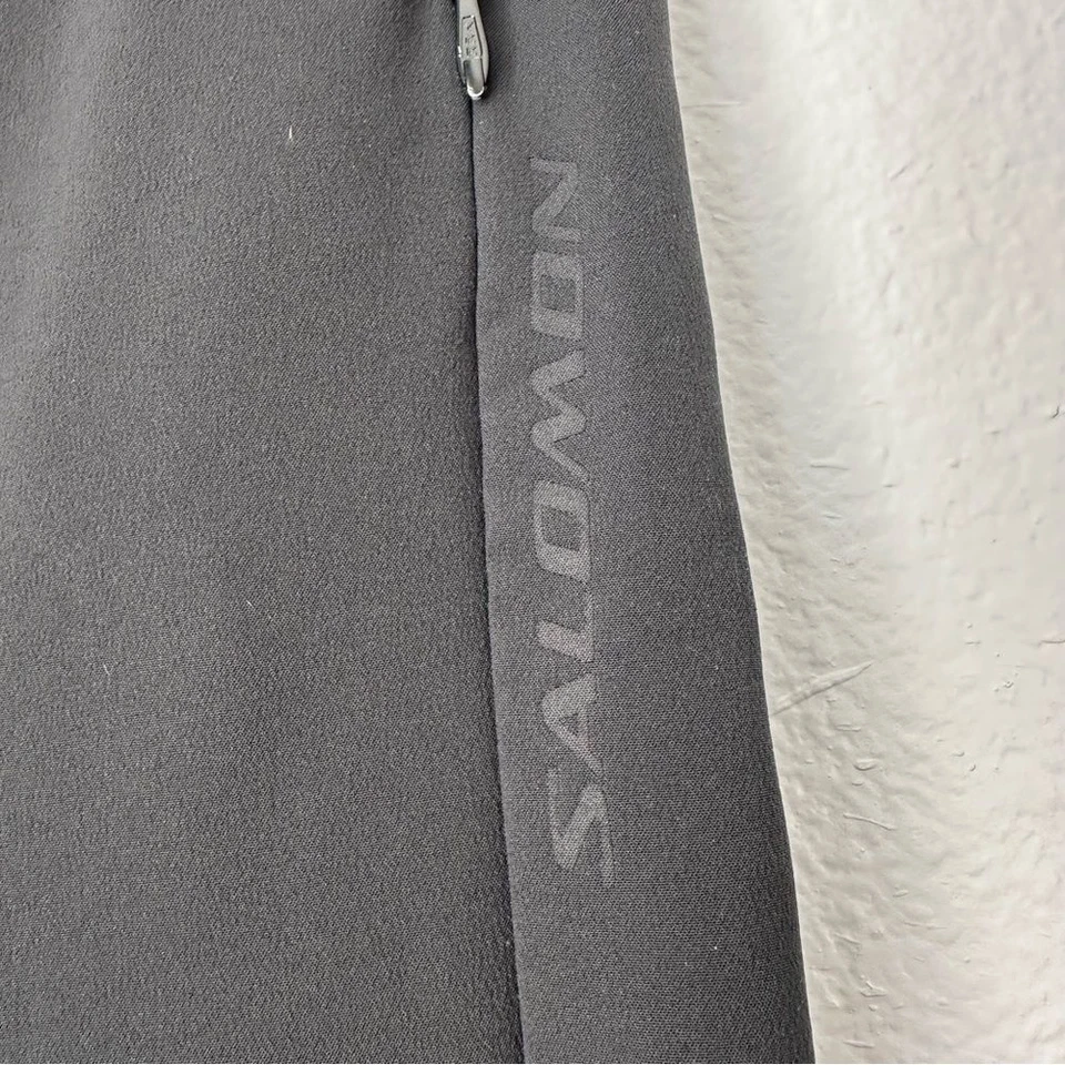 SALOMON Negro Acampanado Esquí Nieve Pantalones Salomon Nieve Cintura Ajustable Foto 3 de 4