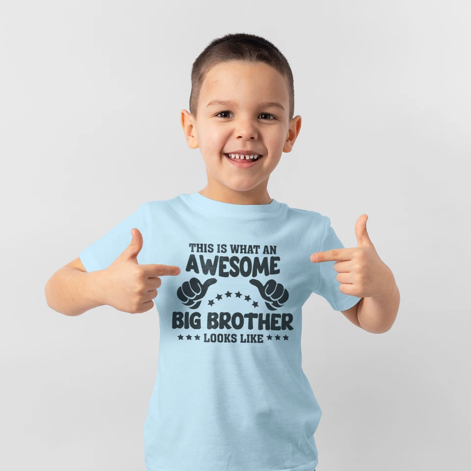 Big Brother Kids T-Shirt boys this is what an Awesome Brother looks like - Image 2 of 4