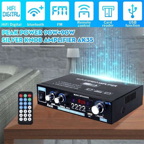 Home Power Amplifiers 2 Channel USB Remote Control HIFI Digital Amplifier Stereo - Picture 12 of 28