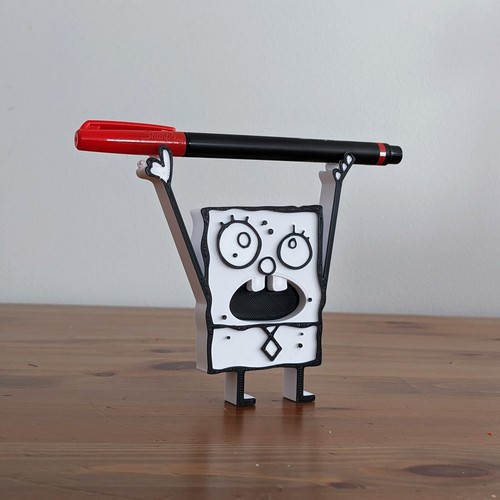 DoodleBob Pencil Pen Holder Inspired SpongeBob Me Hoy Minoy Sponge Bob - Foto 4 di 7