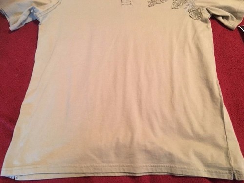 ALFANI BLACK LABEL Polo Shirt Khaki W/ Shoulder Design Mens Size Small NWT - Picture 4 of 9