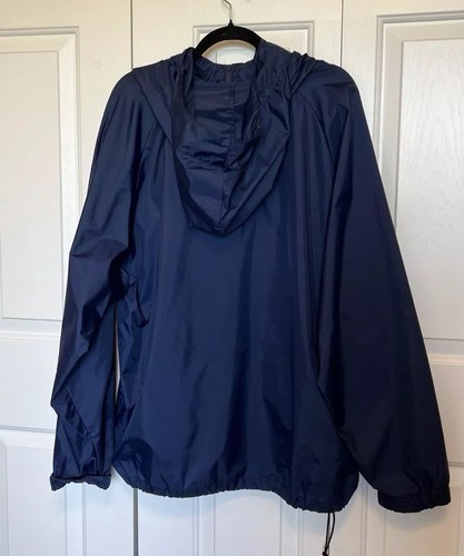 Vintage Abercrombie and Fitch Hooded Windbreaker Jacket Blue Anorak Size XL - Picture 7 of 19