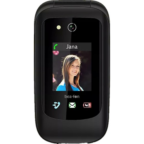 BNIB Beafon SL720 Silver Line Single SIM Black Factory Unlocked 2G GSM - Picture 2 of 3