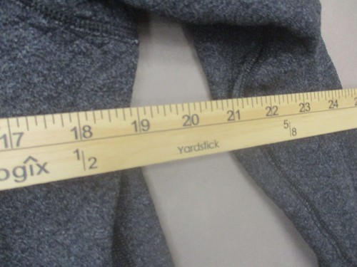 LUCY Size L Womens Black Round Neck Long Sleeve Textured Athletic Sweatshirt 842 - Picture 6 of 9
