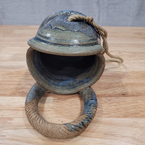 Pottery Bird Feeder or Planter Village Potter Colby Handmade