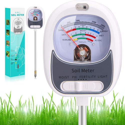 4-In-1 Soil Test Kit - Moisture Meter, Ph Tester for Plants, Garden, Lawn - Picture 9 of 12
