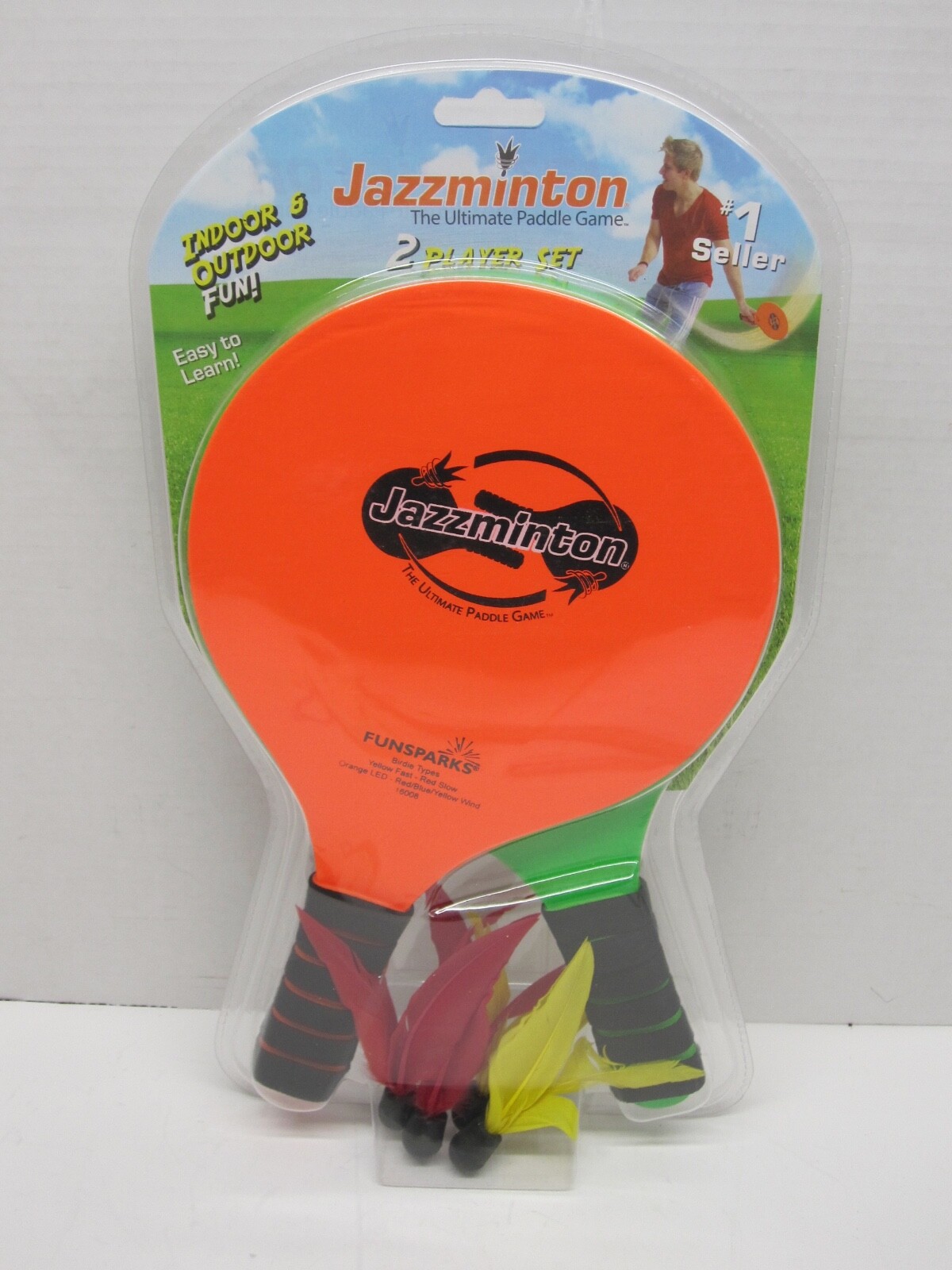 Funsparks Paddle Ball Jazzminton Game All Season Indoor/Outdoor Racquet