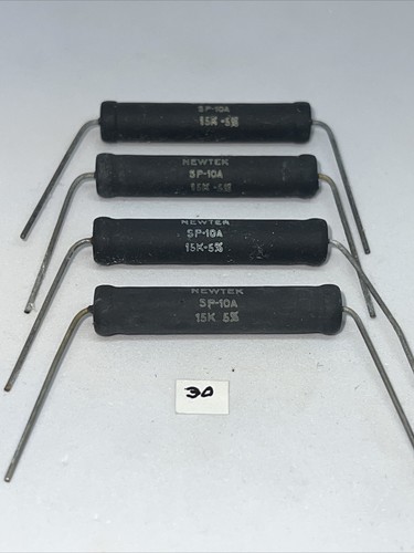 15K ohm 15KΩ 10 watt Axial Wire Wound Resistors 10W New Lot of 4 By Newtek. - Picture 6 of 12