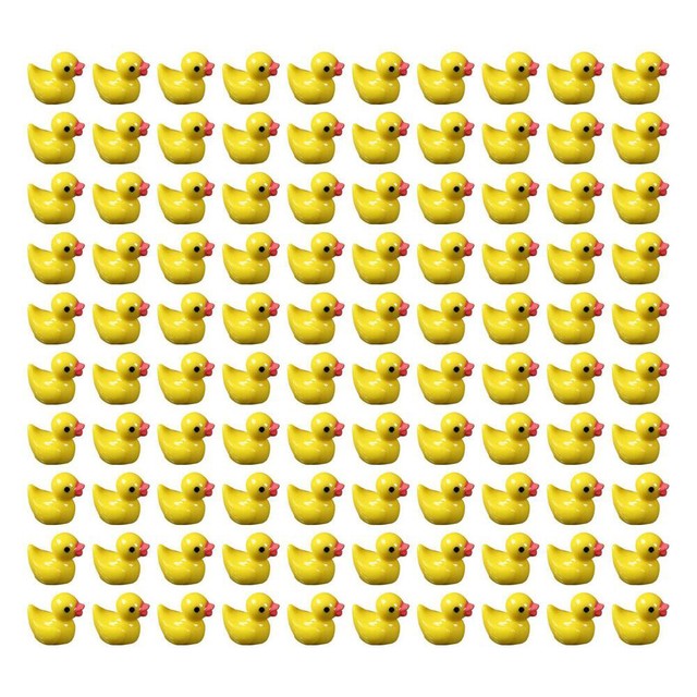100/200X Mini Rubber Ducks Miniature Resin Ducks Yellow Tiny Little Duckies Gift 100/200X Mini Rubber Ducks Miniature Resin Ducks Yellow Tiny Little Duckies Gift