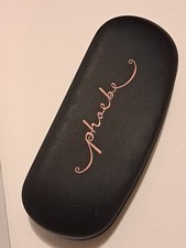 Phoebe Black Couture Hard Crab Eye / Sun Glasses Case Lined With Soft Cloth