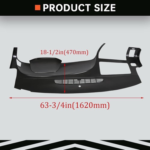 07-13 Chevy Silverado LS LT WT/ GMC Sierra SL SLE Dash Board Cover Black - Picture 3 of 9