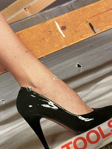 SKIL Saw Tools Car Drill Slim VTG 1990 Poster Print Ad - Model Bikini Swimsuit - Picture 2 of 10