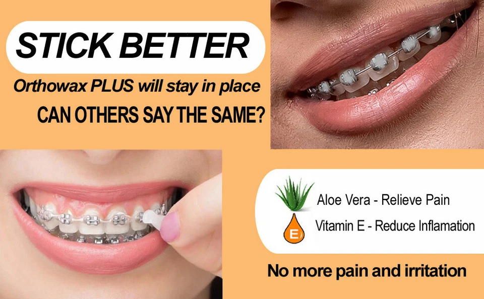 NOVO! - CERA ORTODÔNTICA - AGORA PRÉ-CORTADA - ORTHOWAX PLUS ™ - ALOEVERA - VITAMINA E - Imagem 4 de 4