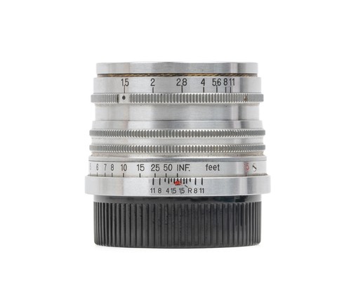Raro Nikon Nikkor-S.C 50 mm f/1,5 montaje con tornillo plateado 907xxx 1949 con tapas - Imagen 2 de 14
