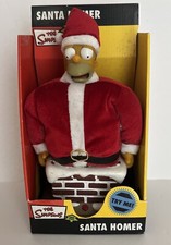 NEW The Simpsons Talking Santa HOMER SIMPSON (2004) Santa Stuck In Chimney Gemma