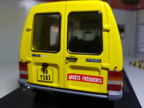 Citroen C15 French Postal Van Yellow 1:24 Diecast Model G LGB Scale Altaya 1989 - Picture 7 of 11