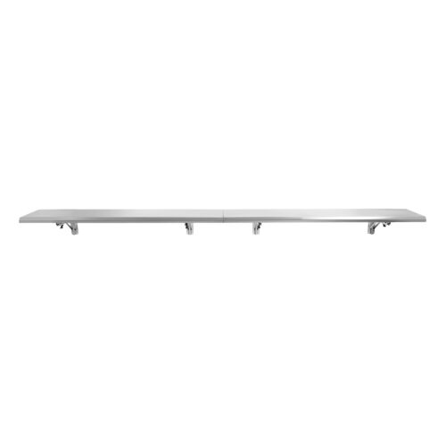 Folding Concession Shelf 96'' x 12'' Stainless Steel Shelf Serving Folding Shelf - Picture 11 of 16