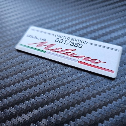 1x Alfa romeo Giulia Milano Badge Stickers Emblems Limited Edition - Picture 3 of 4