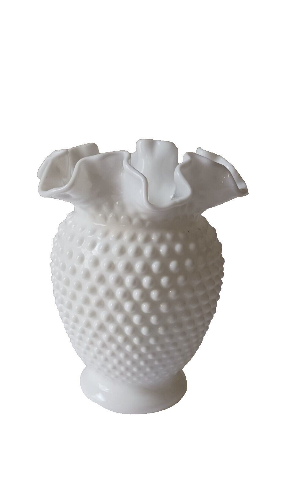 White Hobnail milk glass vase (US2) White Hobnail milk glass vase (US2)