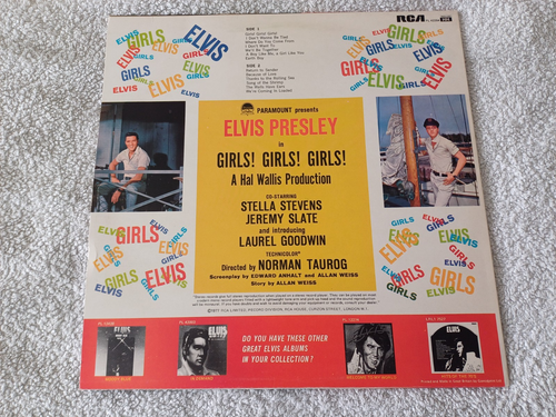 plays n/m- n/m- Elvis Presley LP Girls Girls Girls 1979 Re-Issue RCA PL 42354 - Bild 2 von 9