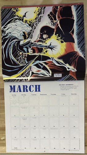 1996 Calendar Marvel Comics X-MEN 16 Month Calendar - Collectors - XMEN Calendar - Picture 6 of 18