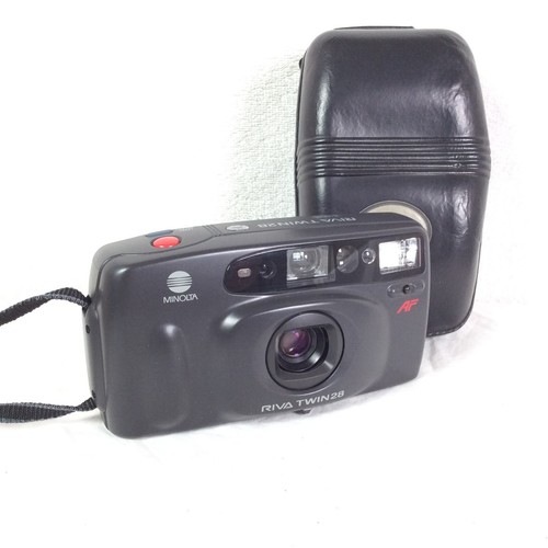 Minolta Riva Twin 28 28mm f4.0 & 40mm f5.6 doppio obiettivo ** TESTATO E PERFETTAMENTE FUNZIONANTE** - Foto 22 di 24