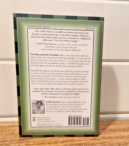 The Millionaire Course by Marc Allen - LIKE NEW - Picture 3 of 5