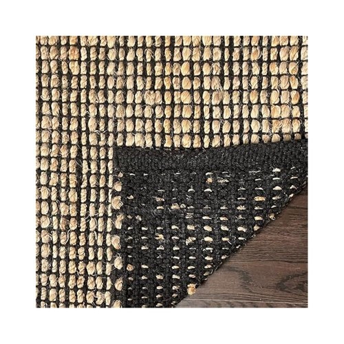 Eco,Friendly Jute Braided Rug, 8x10 ft Natural Fiber Area Rug, Boho Style - Picture 6 of 6