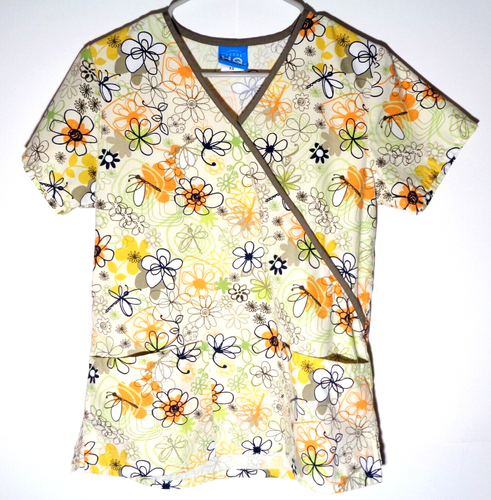 Very Cute Scrub Top by Scrub HQ in Women's Size XS (FREE SHIPPING!!!) - Picture 1 of 7