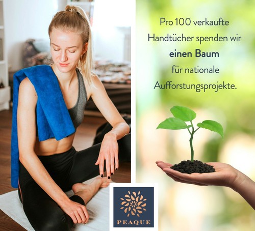 FITNESS-HANDTUCH aus Mikrofaser-Frottee - Training Sporthandtuch Gym Fitness - Bild 17 von 46