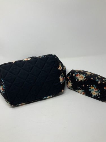 Naraya 2 Pc Floral Set Zipper Cosmetic Bags New No Tags - Picture 4 of 5