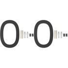  Set of 2 Front Door Numbers Plaques House Corridor Identification