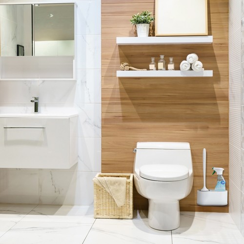 Toilettenbürste, Bürstenhalter Wandmontage, Toilettenbürstenhalter, WC-Garnitur - Bild 2 von 8