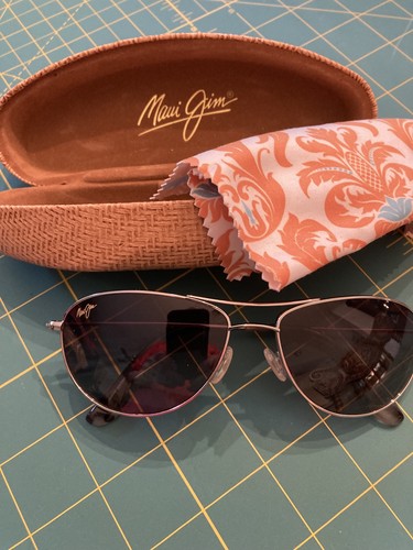 Maui Jim Polarized Sunglasses Gold Aviator "Baby Beach"