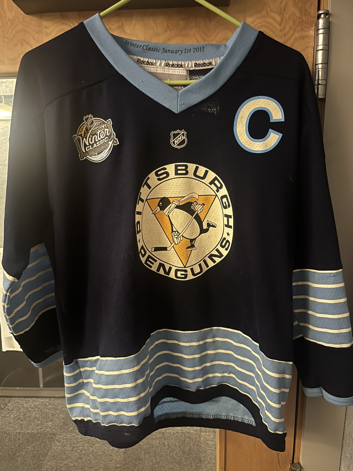 Reebok - NHL アイスホッケー　P.ペンギンズ　87 クロスビー  ウインタークラシック PITTSBURGH PENGUINS REEBOK SIDNEY CROSBY #87 JERSEY 2011