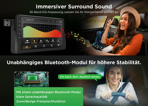 CAM+ Eonon 9" Wireless CarPlay Android 13 Navi Autoradio GPS Für BMW 3er E46 318 - Bild 10 von 23