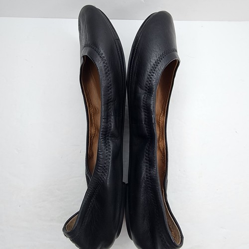 LUCKY BRAND Emmie Ballet Flats Black Leather Slip On Womens Size 8.5W Casual - Picture 8 of 11