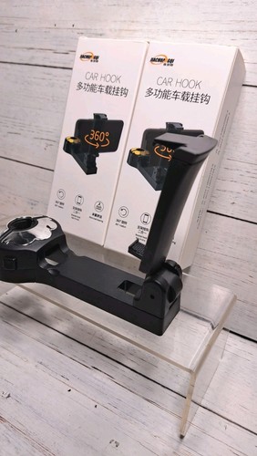 Gancho oculto para reposacabezas de coche 2 en 1 con soporte para teléfono celular gancho para asiento trasero de coche paquete de 2 - Imagen 4 de 9